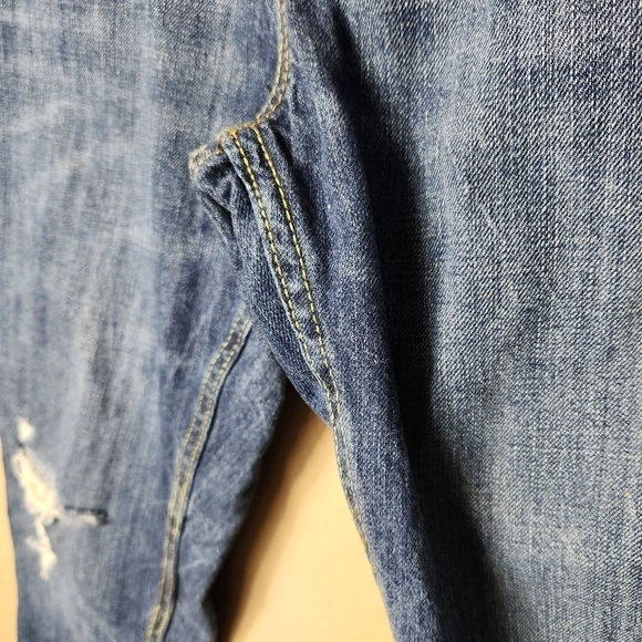 Levi's 502 Tapered Mid Rise Raw Hem Cropped Jeans-Size 29 - Picture 5 of 9